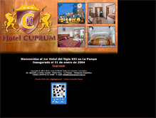 Tablet Screenshot of hotelcuprum.com.ar